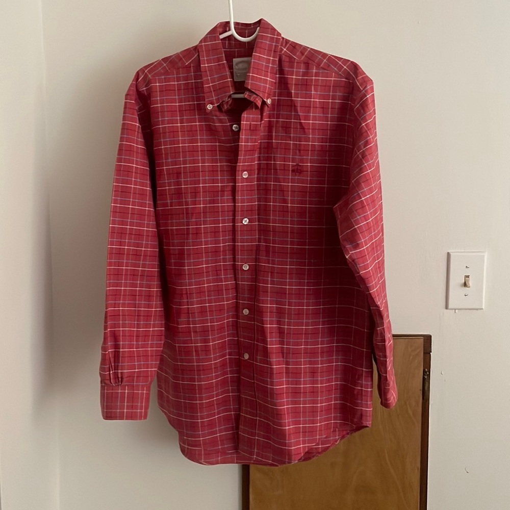 Red Brooks Brothers Button Up - Small